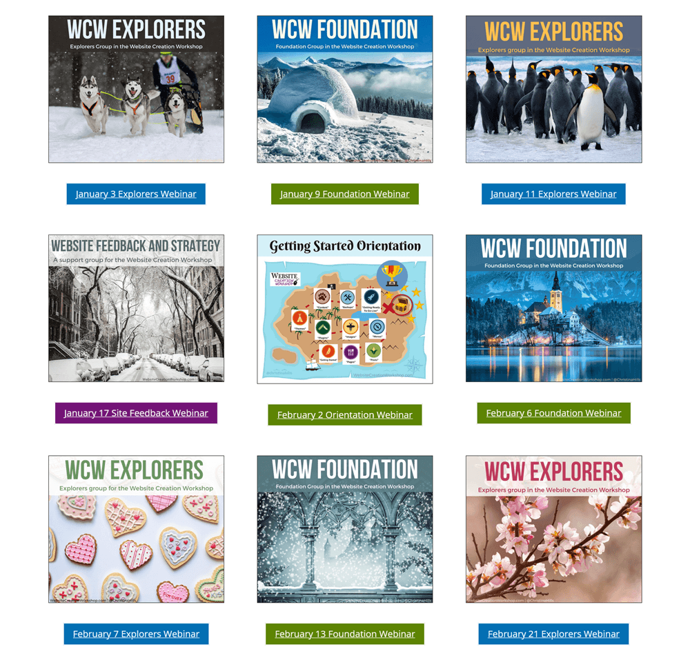 live coaching webinars